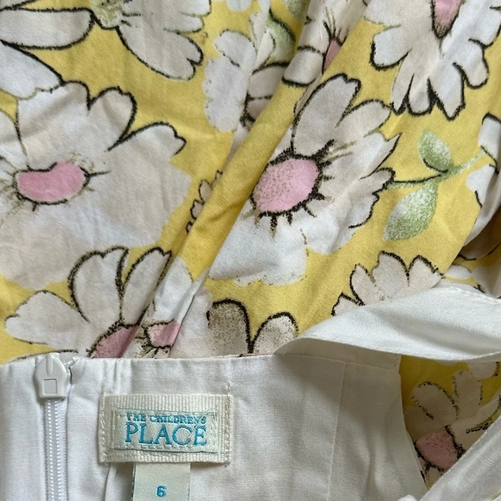 Vintage Children’s Place Girl’s Dainty Daisies Cotton Dress Fit and Flare Size 6
